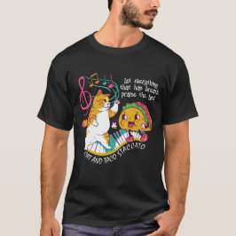 Roligt CAT TACO STACCATO Christian T Shirt