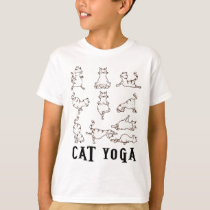 Roligt Cat Yoga Gift T Shirt