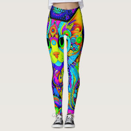 Roligt Catnip Stoned Tomcat All-over-Print Legging