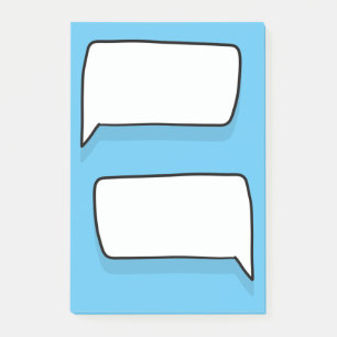 Roligt Chatta Bubble Messages Tecknad Conversation Post-it Block