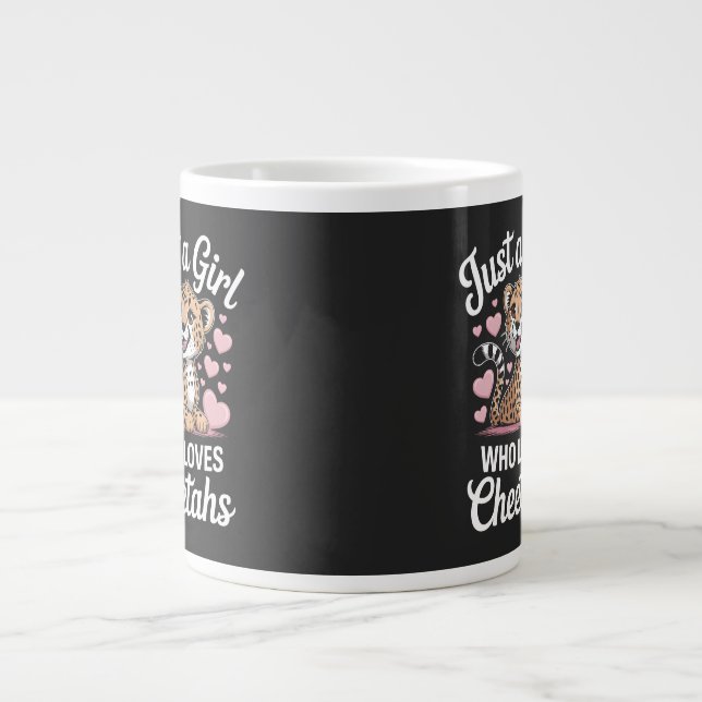 Roligt Cheetah-citat  Jumbo Mugg (Framsidan)