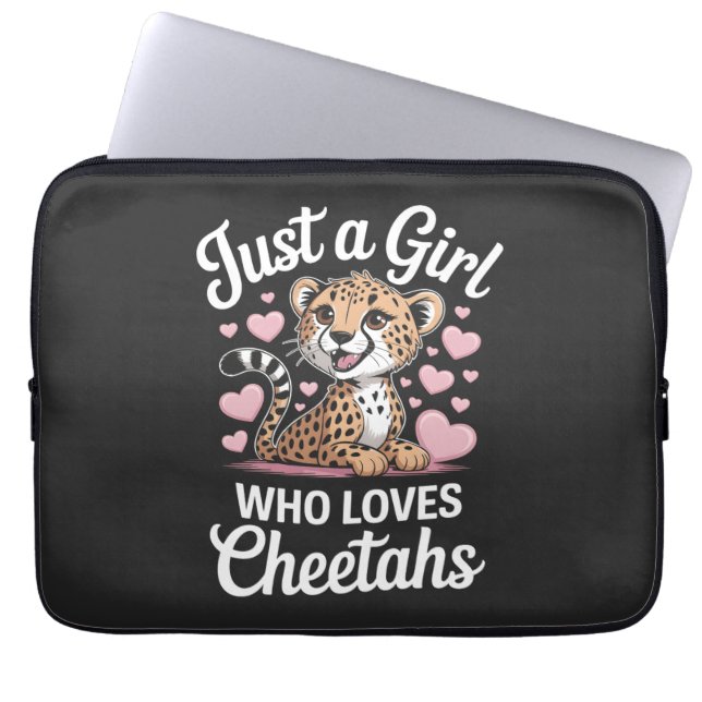 Roligt Cheetah-citat  Laptop Fodral (Framsidan)