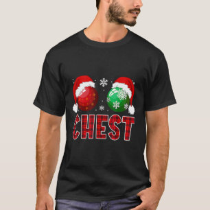Roligt Chest Nöt jul Shirt Matching Couple Che T