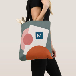 Roligt Chic Abstrakt Geometric Circles Art Mönster Tygkasse