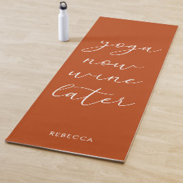 Roligt Chic Terracotta Orange Yoga Now Vin Senare