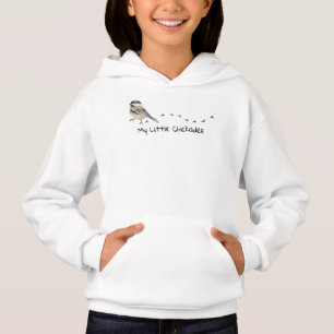 Roligt Chickadee Cute Little Bird Tracks T Shirt