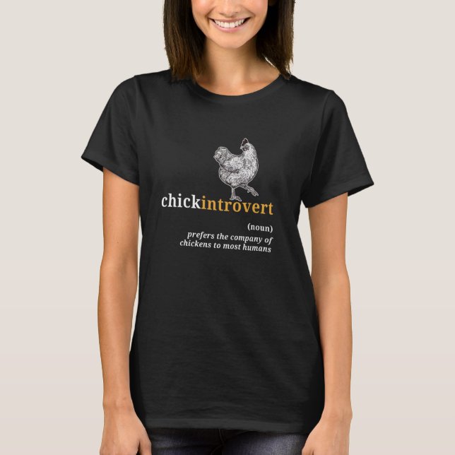 Roligt Chicken Älskare T-Shirt (Framsida)
