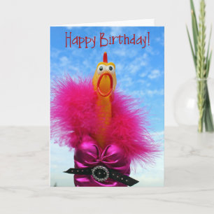 Roligt Chicken Grattis på födelsedagen Greeting Ca Kort