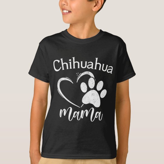 Roligt Chihuahua Mamma Djurälskare Apparel Hund Ch T Shirt (Framsida)
