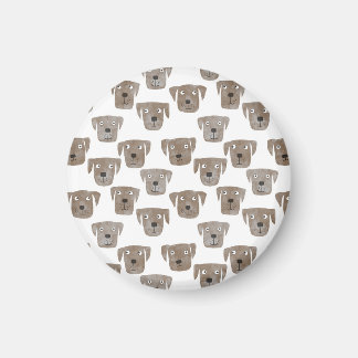 Roligt Chocolate Labrador Retriever Hund Magnet
