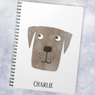 Roligt Chocolate Labrador Retriever Hund Personali Anteckningsbok