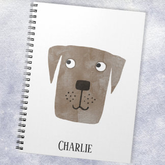 Roligt Chocolate Labrador Retriever Hund Personali Anteckningsbok