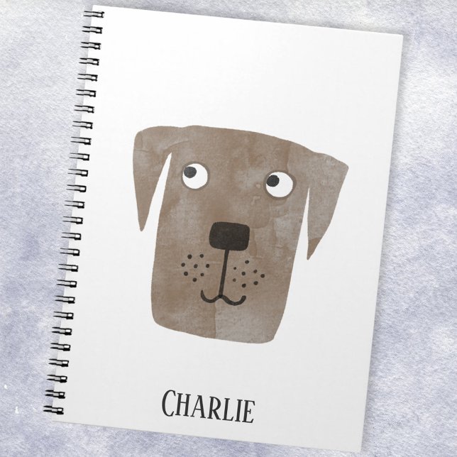 Roligt Chocolate Labrador Retriever Hund Personali Anteckningsbok (Skapare uppladdad)