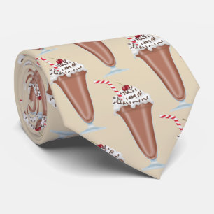 Roligt Chocolate milkshake mönster tisad slips