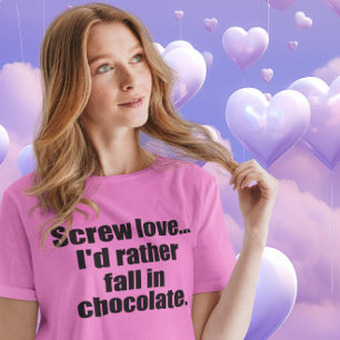 Roligt chokladcitationstecken t shirt