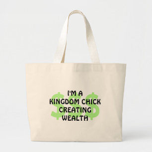 Roligt Christian KINGDOM CHICK Entrepreneur Jumbo Tygkasse