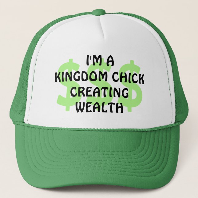 Roligt Christian KINGDOM CHICK Entrepreneur Keps (Framsida)