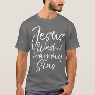 Roligt Christian Salvation Quote Gift Jesus Tvätta T Shirt