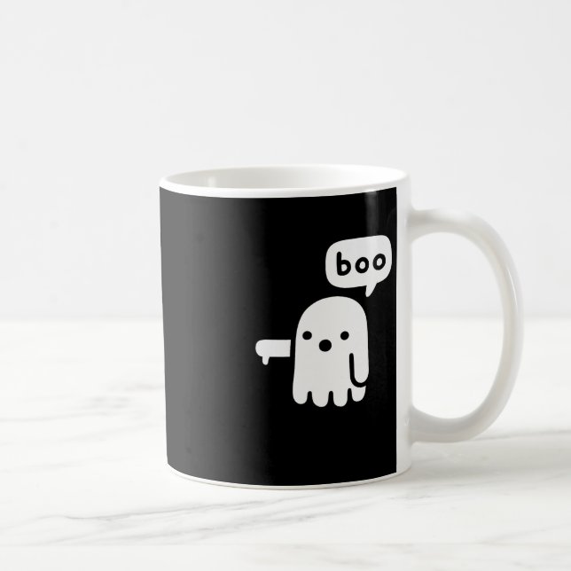 Roligt Chunky Ghost of DisApproval Boo Halloween Kaffemugg (Höger)