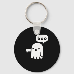 Roligt Chunky Ghost of DisApproval Boo Halloween Nyckelring