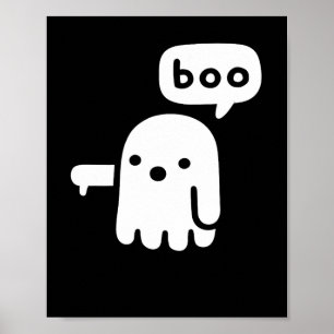 Roligt Chunky Ghost of DisApproval Boo Halloween Poster