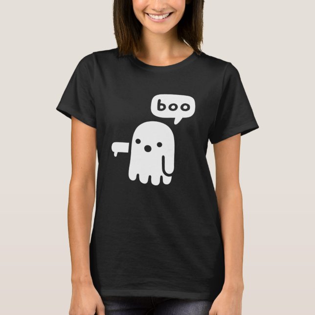 Roligt Chunky Ghost of DisApproval Boo Halloween T Shirt (Framsida)