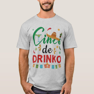 Roligt Cinco de Drinko Cinco de Mayo Present Drick T Shirt