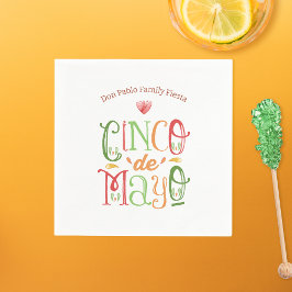 Roligt Cinco de Mayo Fiesta Pappersservett
