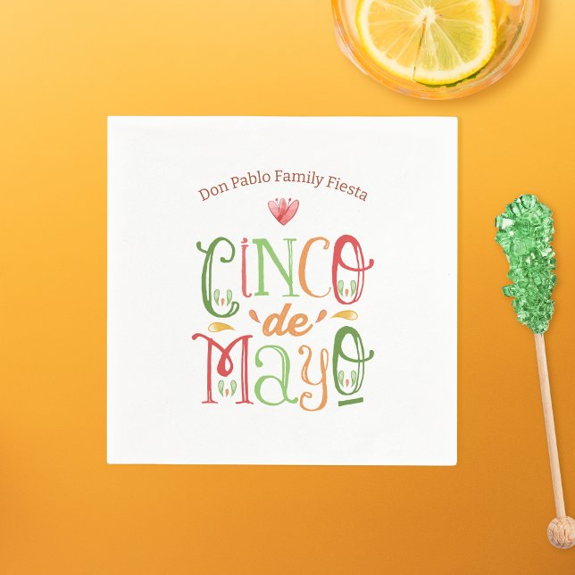 Roligt Cinco de Mayo Fiesta Pappersservett (Skapare uppladdad)