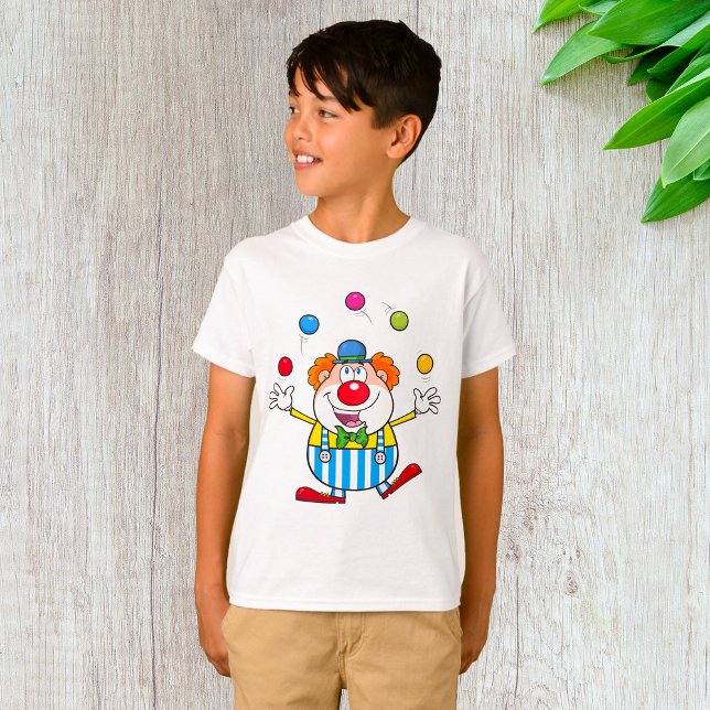 Roligt Circus Clown Juggling Bollar T Shirt (Skapare uppladdad)