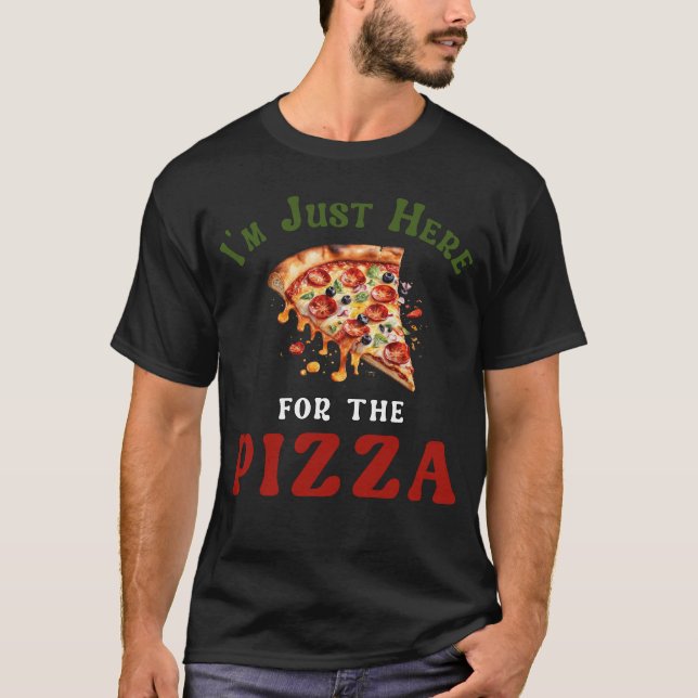 Roligt Citat för Pizzälskare T Shirt (Framsida)