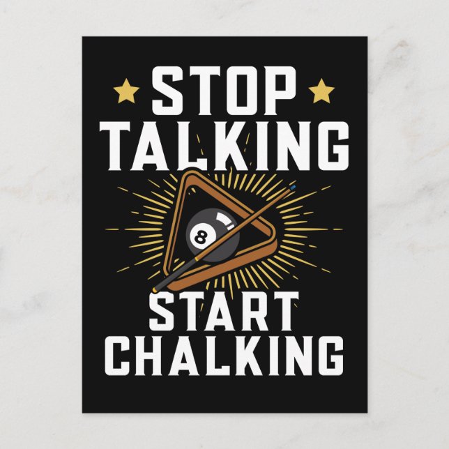 Roligt Citat för Poolspelare Biljard Sport Vykort (Framsida)