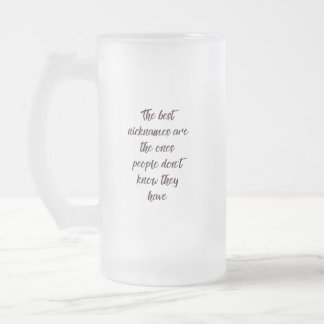 Roligt Citat Frostad Glas Mugg 