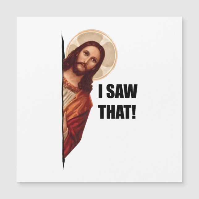 Roligt Citat Jesus Meme, Jag Såg Att Jesus (Framsida)