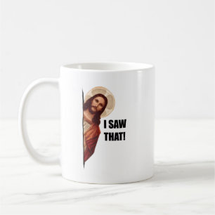 Roligt citat Jesus Meme Jag Såg Det Kristet Kaffemugg