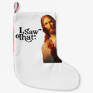 Roligt citat Jesus Meme Jag Såg Det Kristet Liten Julstrumpa