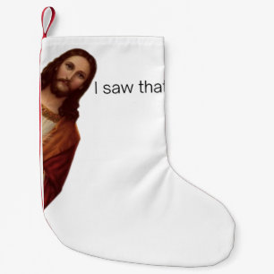 Roligt citat Jesus Meme Jag Såg Det Kristet Liten Julstrumpa