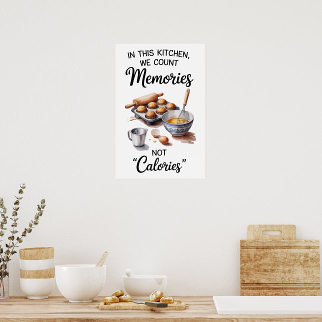 Roligt Citat Köket Poster (Kök)
