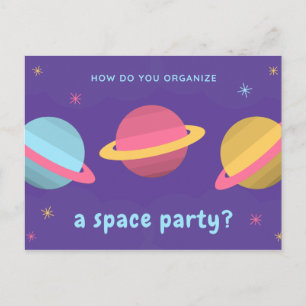 Roligt Citat - Lila Planeters Party Vykort