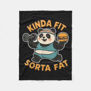 Roligt Citat Lite Passande Ganska Tjockt Coolt Gym Fleecefilt