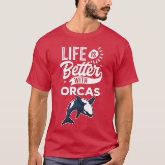 Roligt Citat Livet Är Bättre Med Späckhuggare vint T Shirt