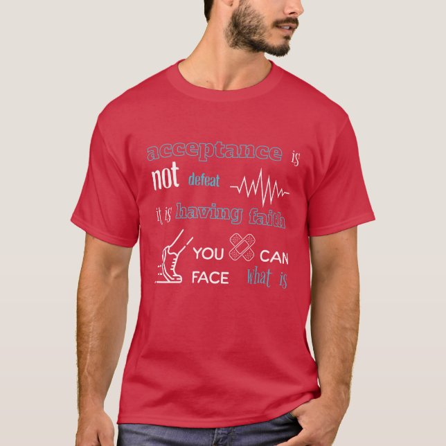 roligt citat om acceptans t shirt (Framsida)
