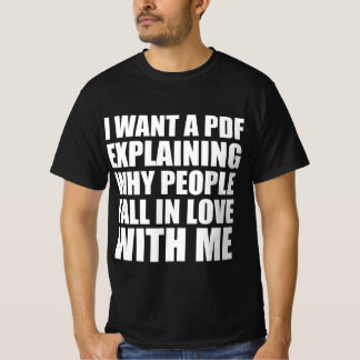 Roligt citat om att förälska sig t shirt
