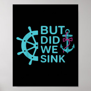 Roligt Citat Om Båttur Men Sunkit Kryssningsplagg Poster