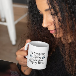 Roligt citat om bebisars tupplur och moderskap kaffemugg