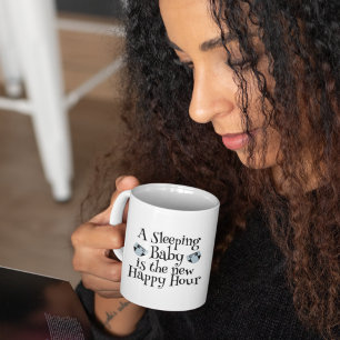 Roligt citat om bebisars tupplur och moderskap kaffemugg