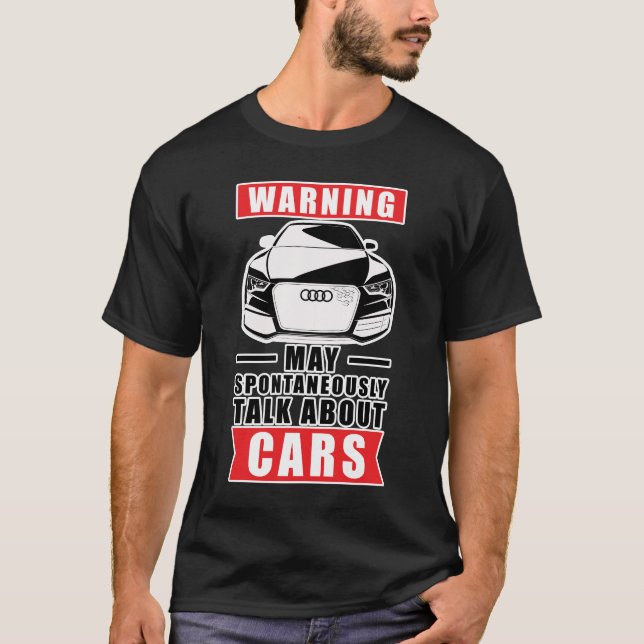 Roligt Citat om Bilar T Shirt (Framsida)