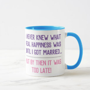 Roligt Citat om Gift Liv Mugg