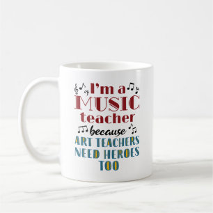 Roligt Citat om Musiklärarhjältar Kaffemugg