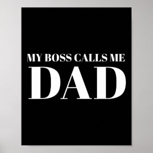 Roligt citat om pappa och dotter på fars dag Min c Poster